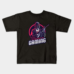 I'd Rather Be Gaming Funny RPG Gamer Video Gamer Kids T-Shirt